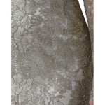 Dolce & Gabbana Gold Floral Lace A-line Sheath Mini Dress DR281287-42