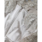 Dolce & Gabbana Gold Floral Lace A-line Sheath Mini Dress DR281287-42
