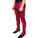 Dolce & Gabbana Pink Checkered Wool Skinny Pants PAN75295-48