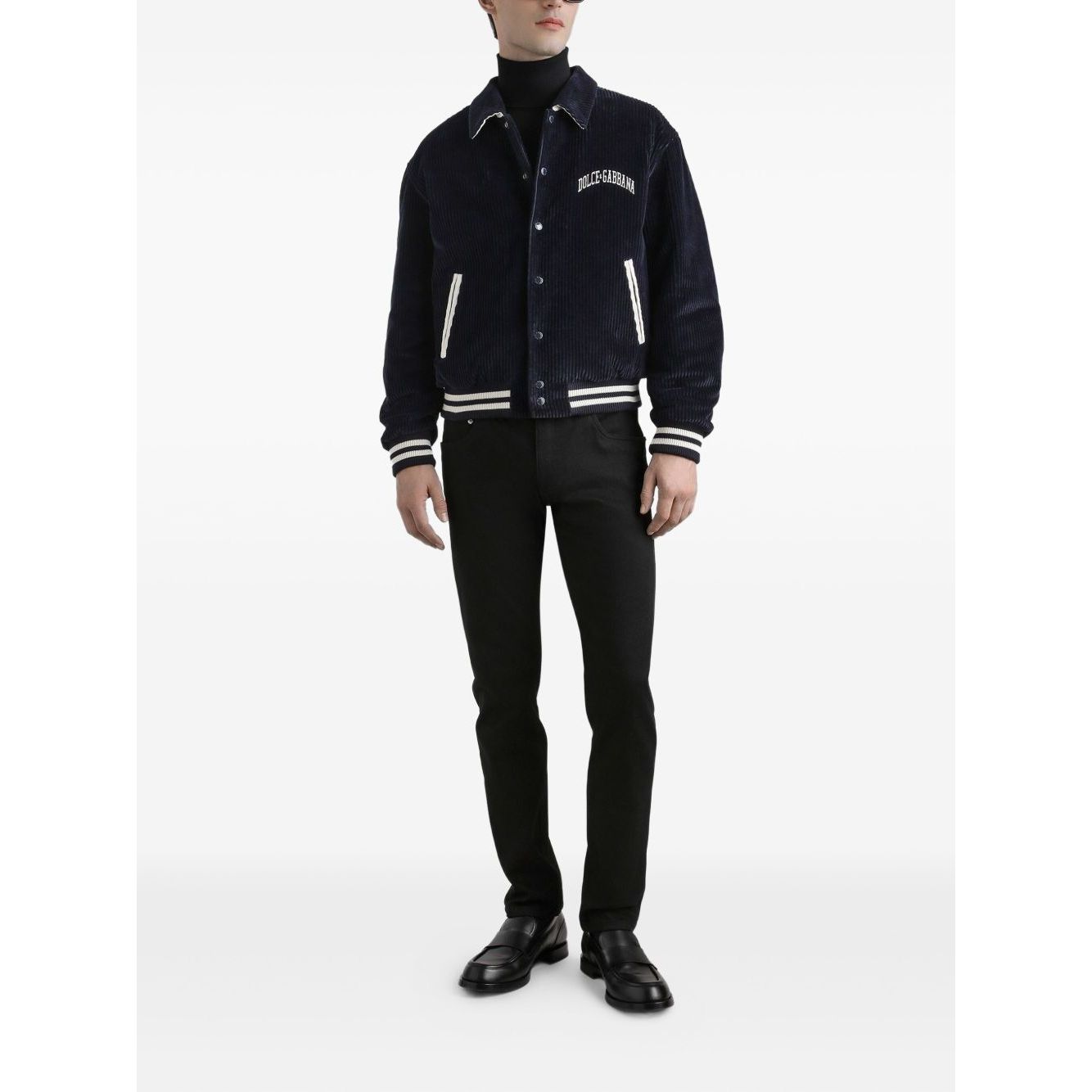 Dolce & Gabbana five pockets logo plaque Denim cotton jeans Jeans