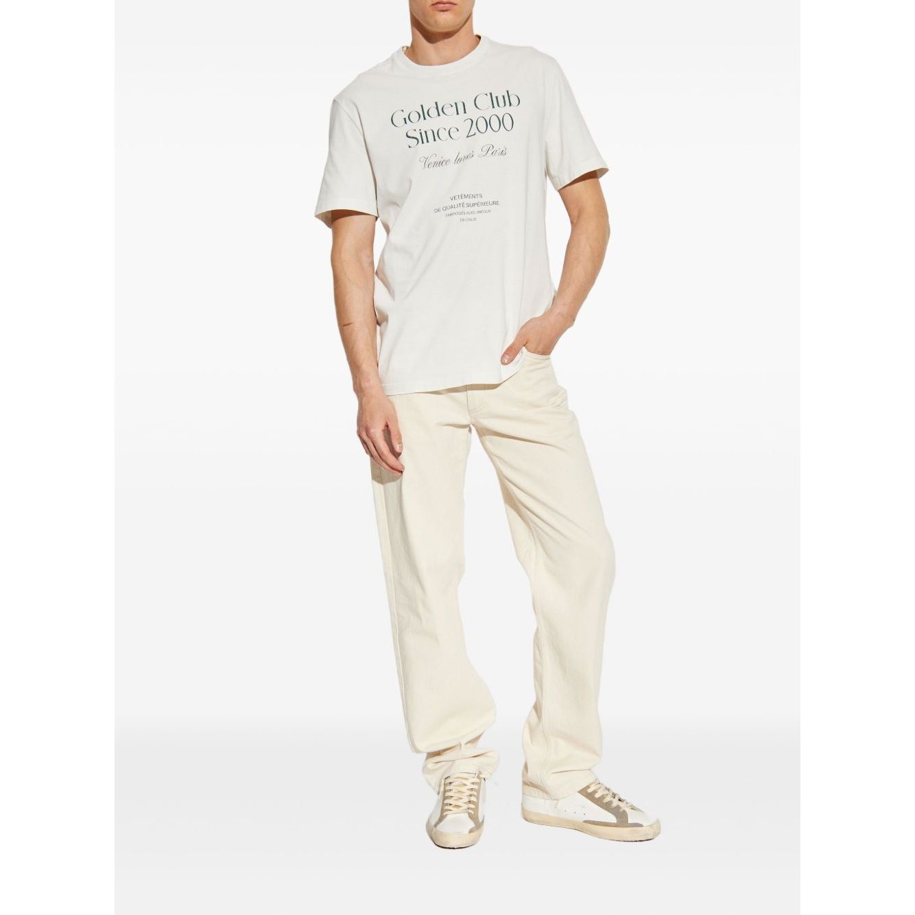 Golden Goose T-shirts and Polos White Topwear