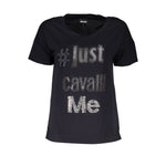Just Cavalli Black Polyester Women Top
