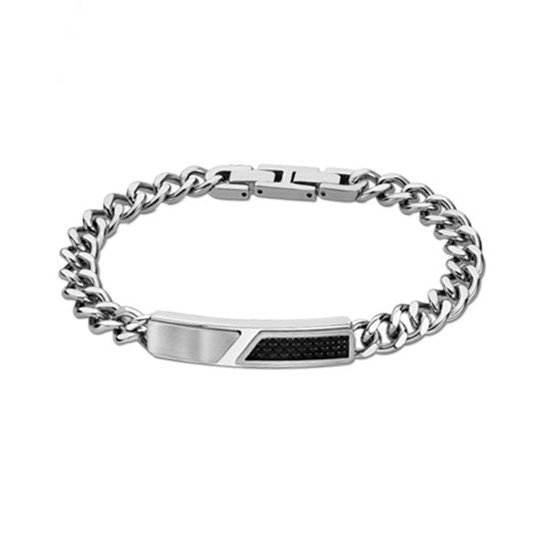 LOTUS JEWELS JEWELRY Mod. LS2058-2/1 bracelet with silver and black accents