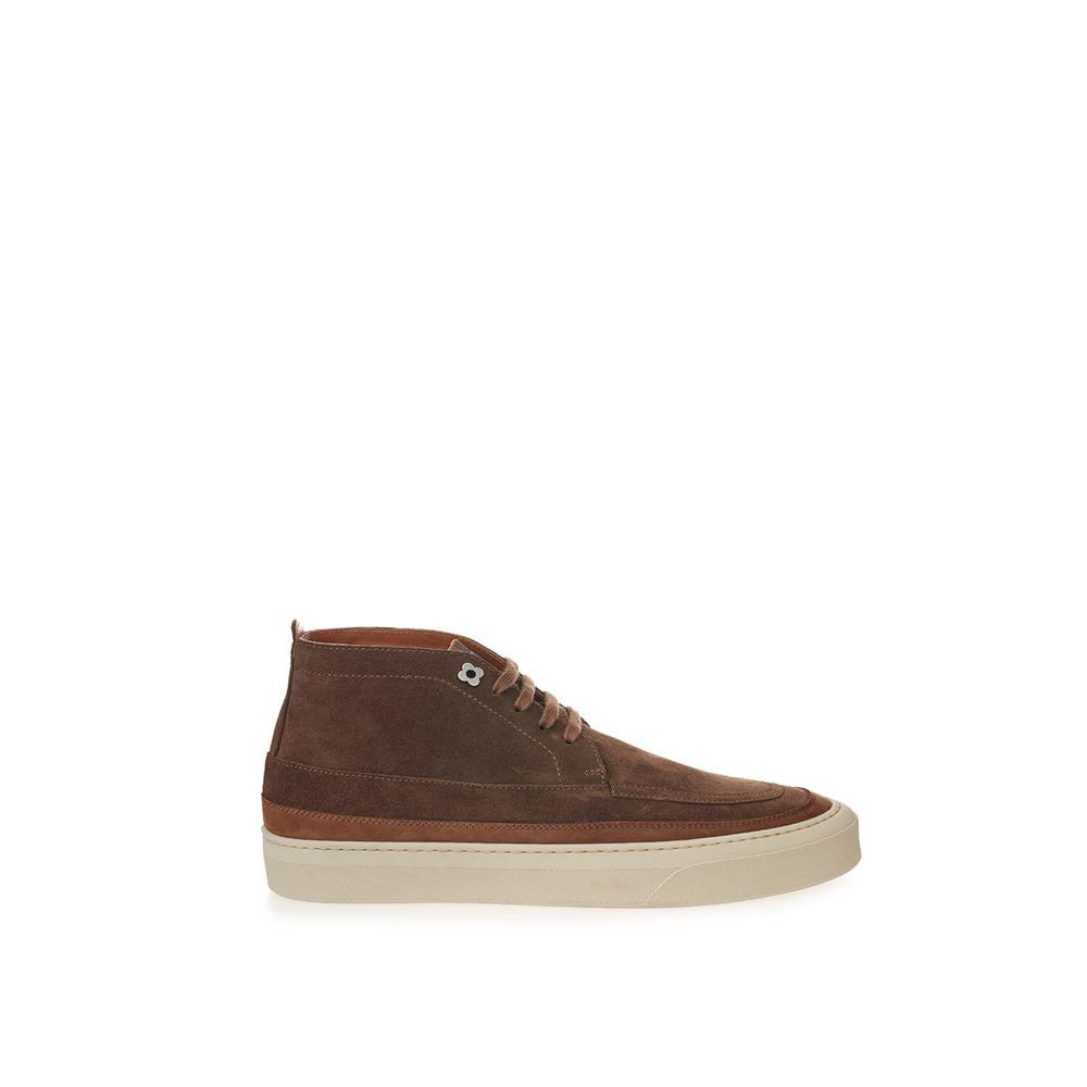 Lardini Elegant Suede Sneakers in Rich Brown LA-225664-EU40/US7