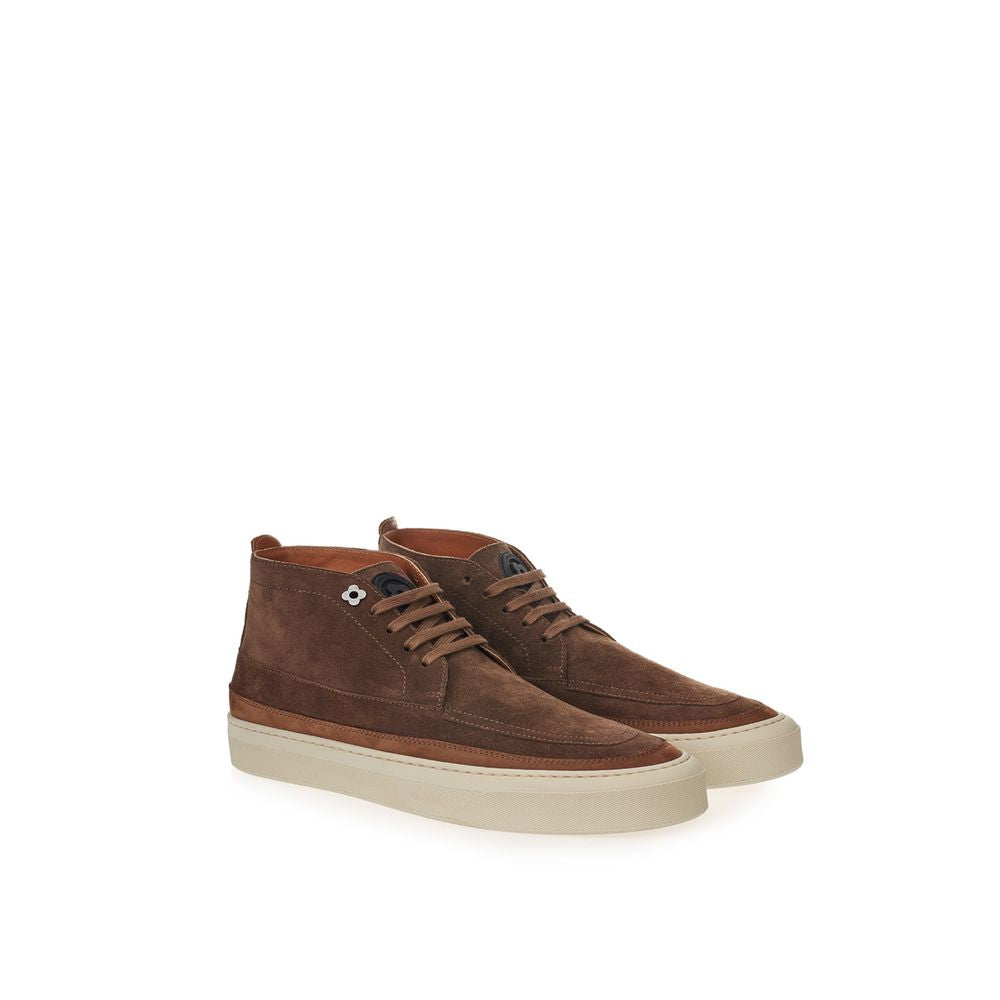 Lardini Elegant Suede Sneakers in Rich Brown LA-225664-EU40/US7