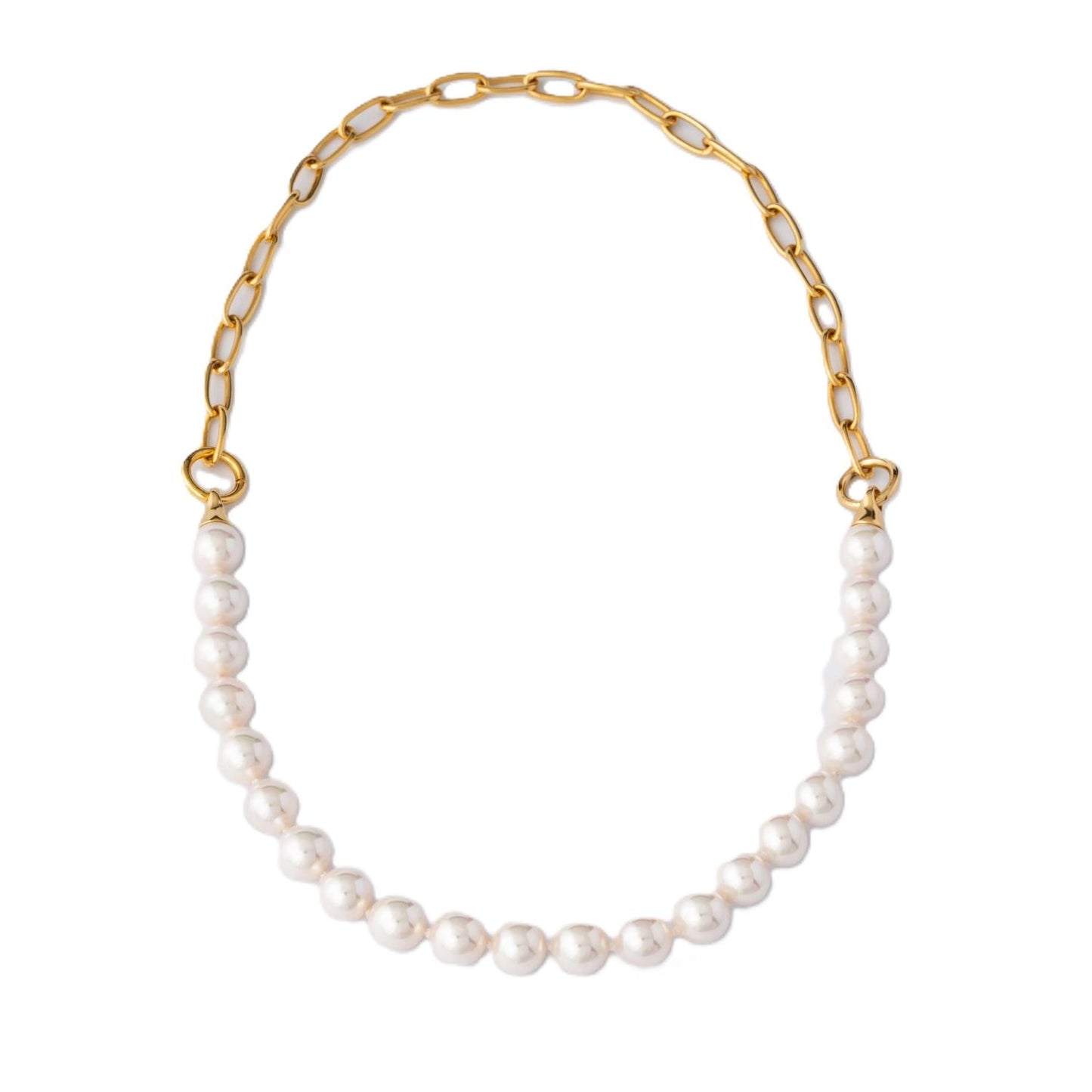 MAJORICA JEWELRY Mod. 17364.01.1.000.010.1 - gold chain necklace with white pearls