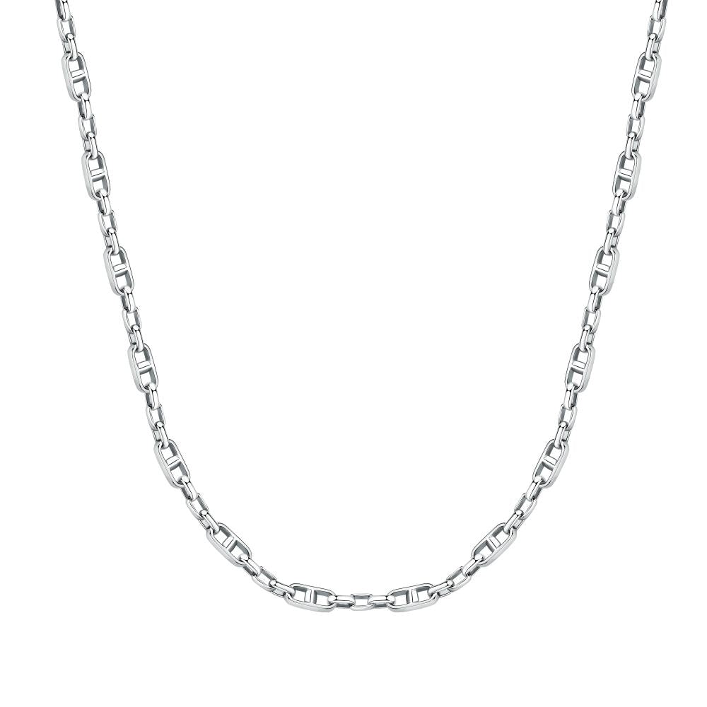 Silver necklace for gent, MORELLATO MOD. SATX19, elegant jewelry design.