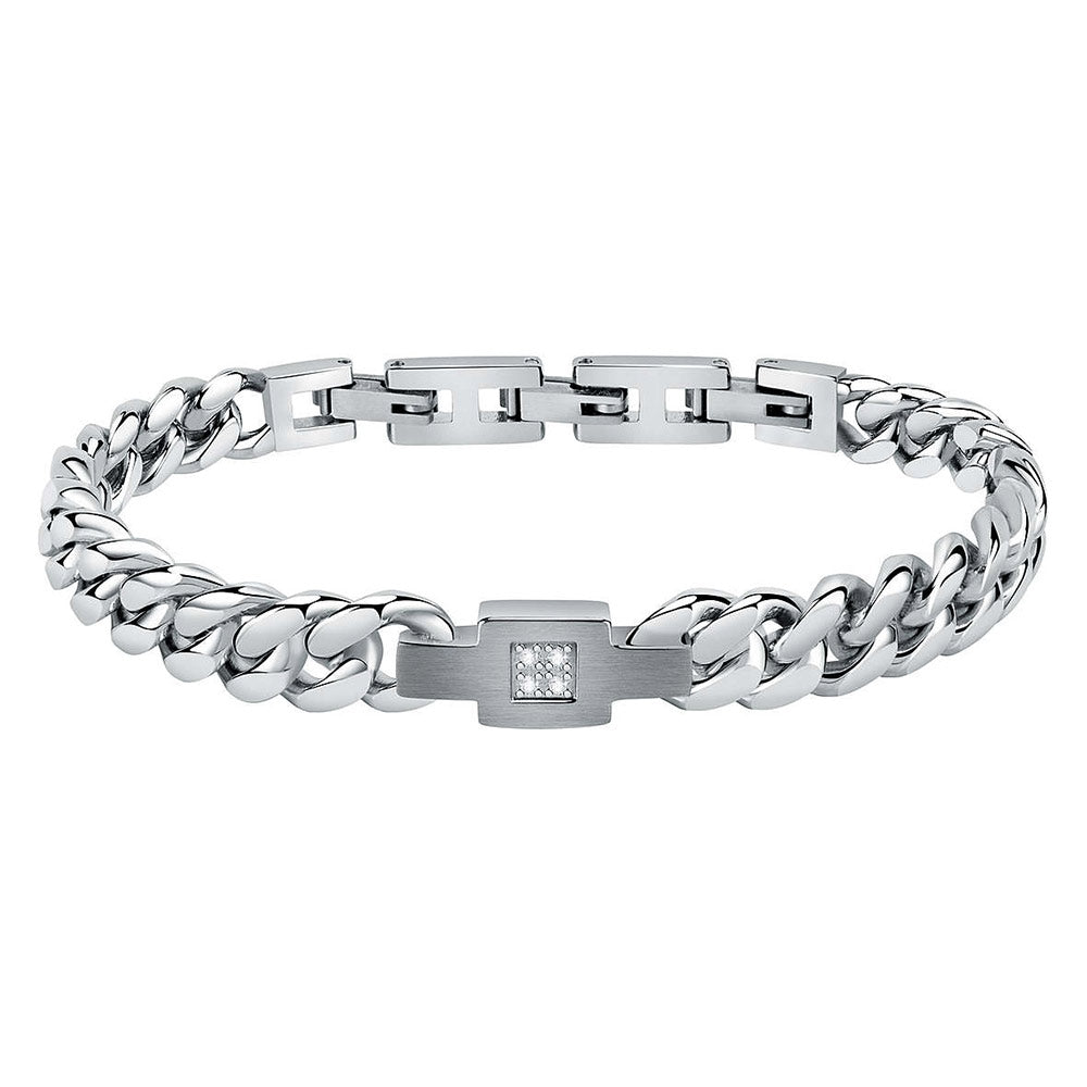 Gent's silver bracelet, MORELLATO MOD. SAUK07, featuring elegant design and premium craftsmanship.
