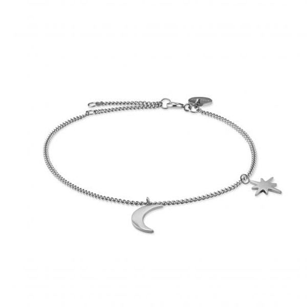ROSEFIELD JEWELS JEWELRY Mod. MSBS-J233 silver bracelet with moon and star charm
