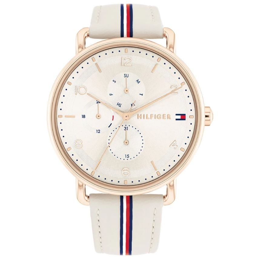 TOMMY HILFIGER Mod. 1782659 ladies quartz analog watch, mineral dial, 40mm case, water resistant 3 ATM, with official box packaging.