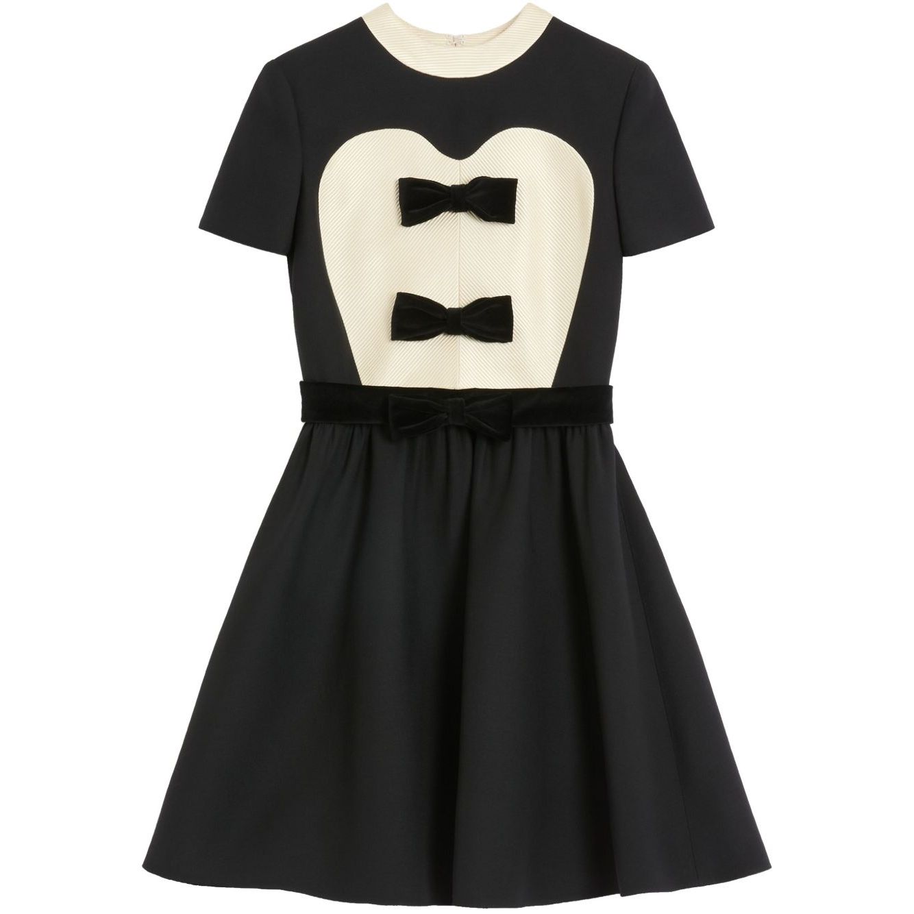 Valentino crepe couture short dress with bows Dresses