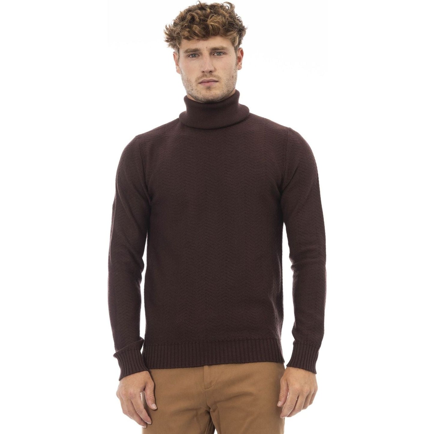 Alpha Studio Sweaters AU7023G_4001CIOCCOLATO:401518