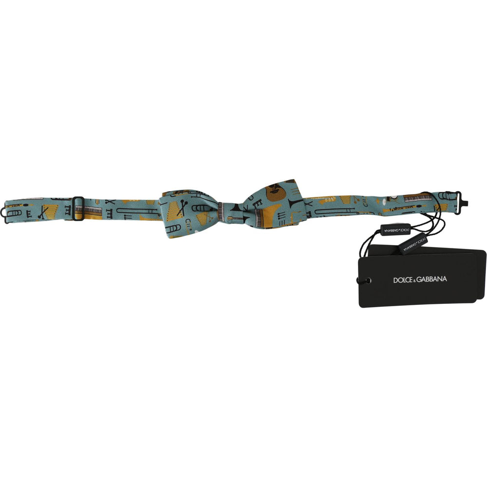 Dolce & Gabbana Mint Green Jazz Club Adjustable Neck Papillon Bow Tie Bow Tie