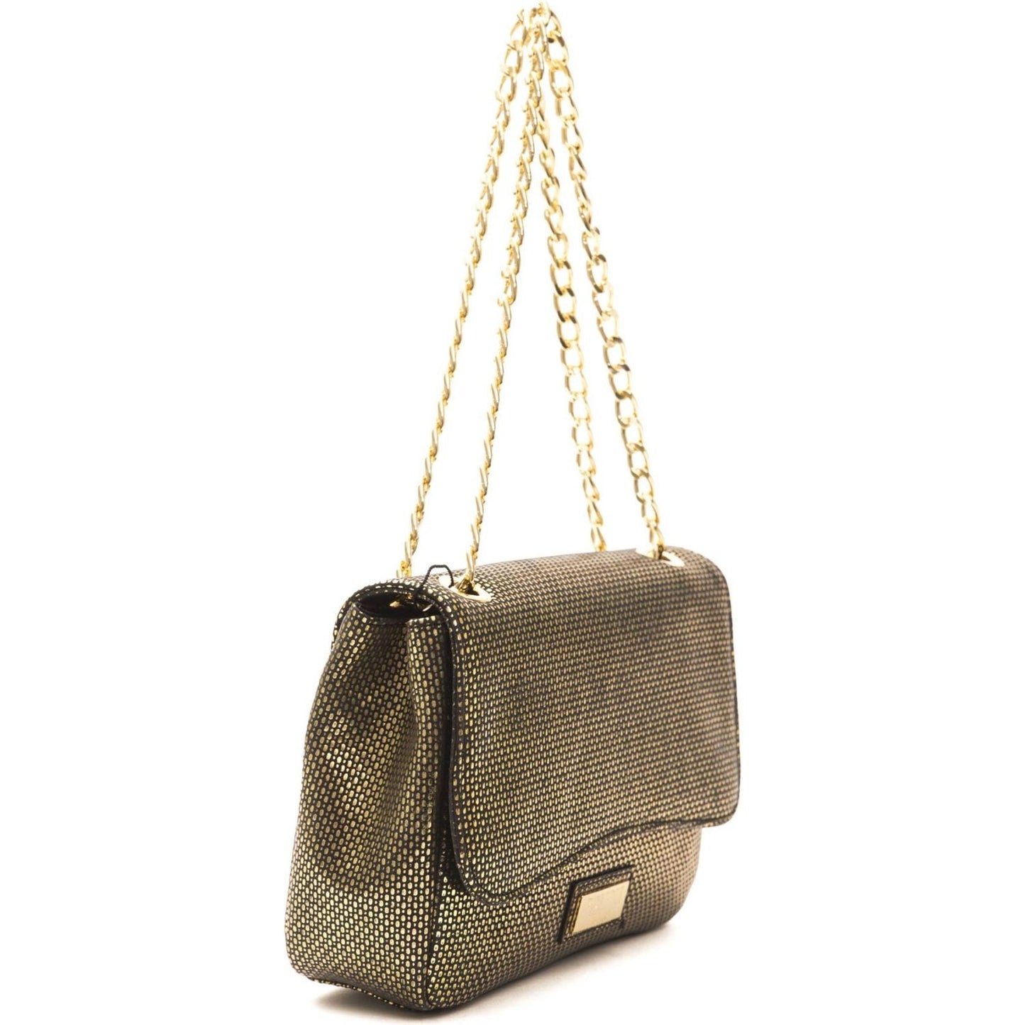 Pompei Donatella Black Leather Women Crossbody Bag