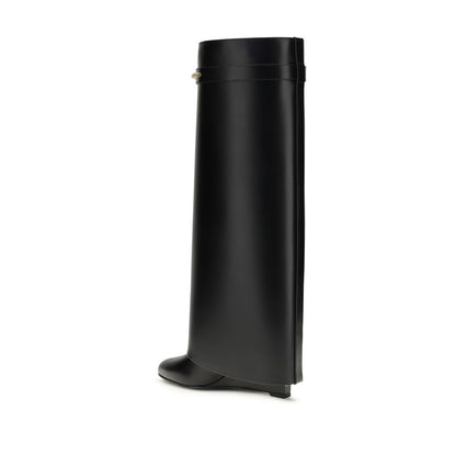 Givenchy Black Calf Leather Bos Taurus Flat Boots