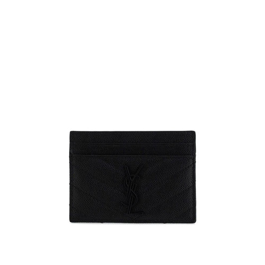 Saint Laurent Black Calf Leather Bos Taurus Wallet1728,72470364320,Accessories,Black,New with tags,Saint Laurent,Wallets - Accessories,Wallets - Wallets - Accessories,Women
