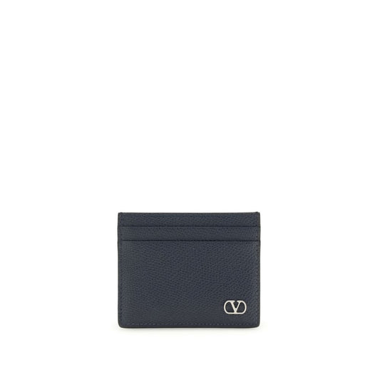Valentino Garavani Blue Calf Leather Bos Taurus Wallet 1728,72470364320,Accessories,Blue,Men,New with tags,Valentino Garavani,Wallets - Accessories,Wallets - Wallets - Accessories