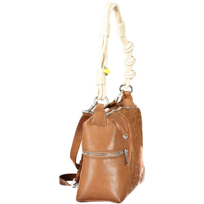 Desigual Marrone Polyurethane Women's Shoulder Bag