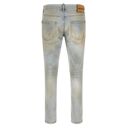 Dsquared² Blue Cotton Jeans Denim