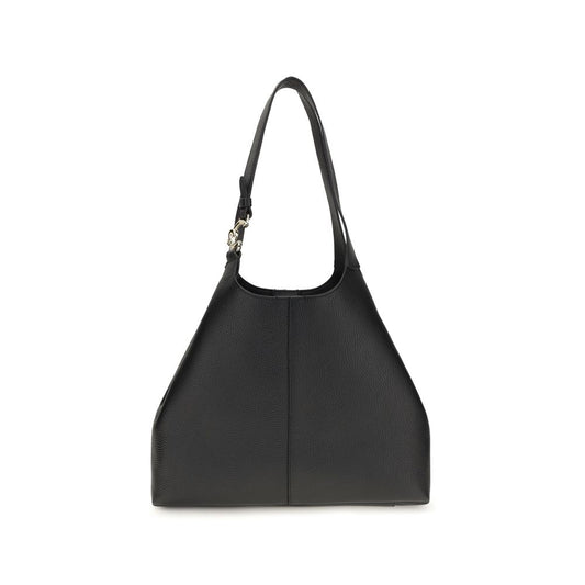 Coccinelle Black Calf Leather Bos Taurus Shoulder Bag