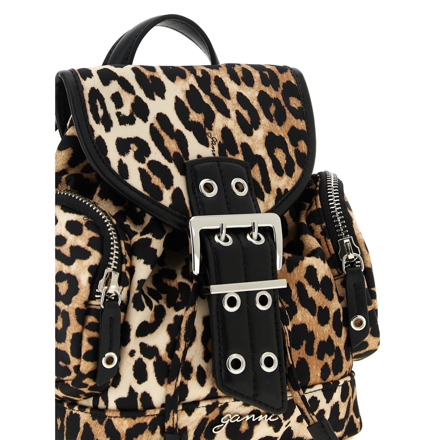 Ganni Brown Recycled Polyamide Backpack