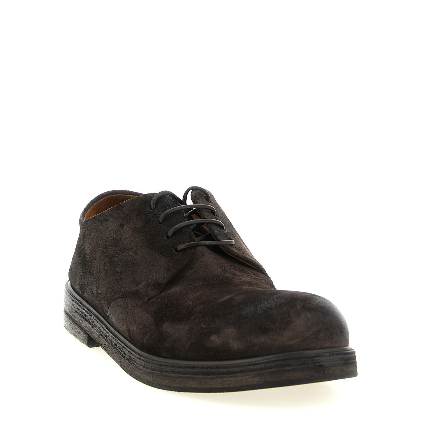Marsell Brown Calfskin Oxfords And Derbies