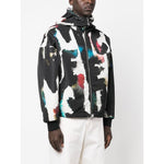 Alexander McQueen Graffiti-print Hooded Windbreaker 726915QUR478500