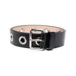 Alexander McQueen Eyelets leather belt 7266111AALV1000