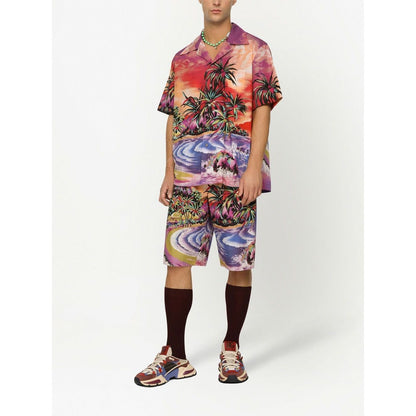 Dolce & Gabbana graphic-print bermuda shorts
