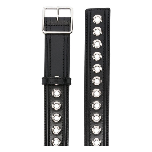 Alexander McQueen eyelet-detail leather belt 7334081BRCC1000