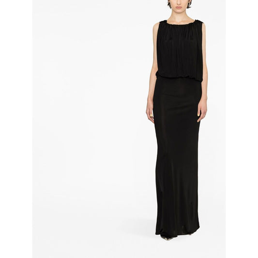 Saint Laurent draped sleeveless jersey dress 723241Y7F981000