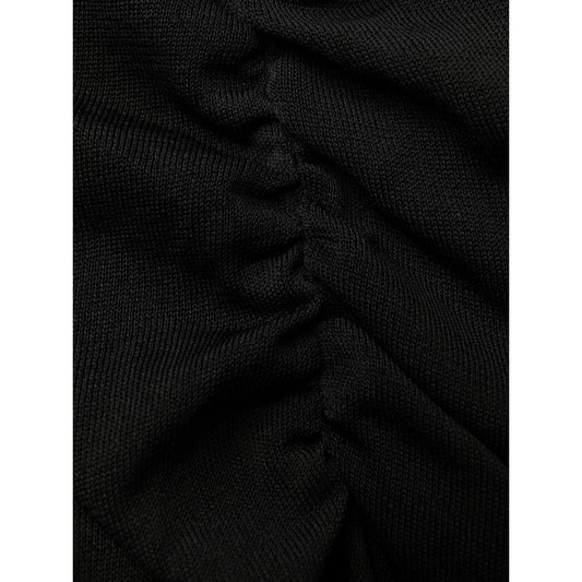 Saint Laurent semi-sheer one-sleeve long dress 734466Y76AJ1000
