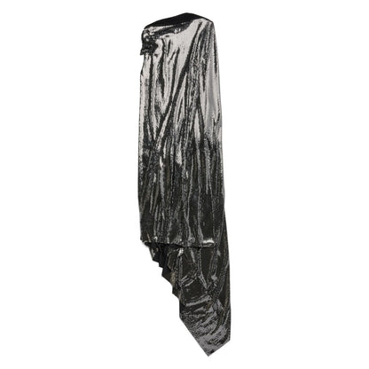 Balenciaga Metallic Effect Midi Dress Dresses