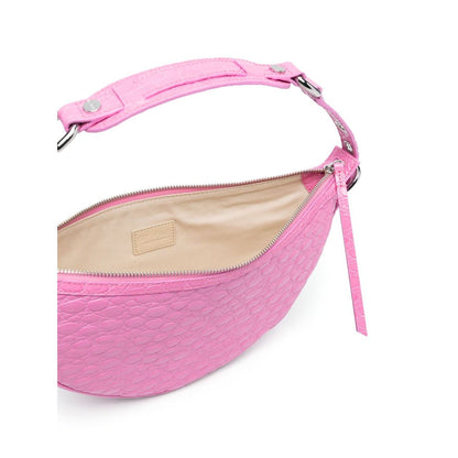 By Far Gib embossed crocodile-effect shoulder bag