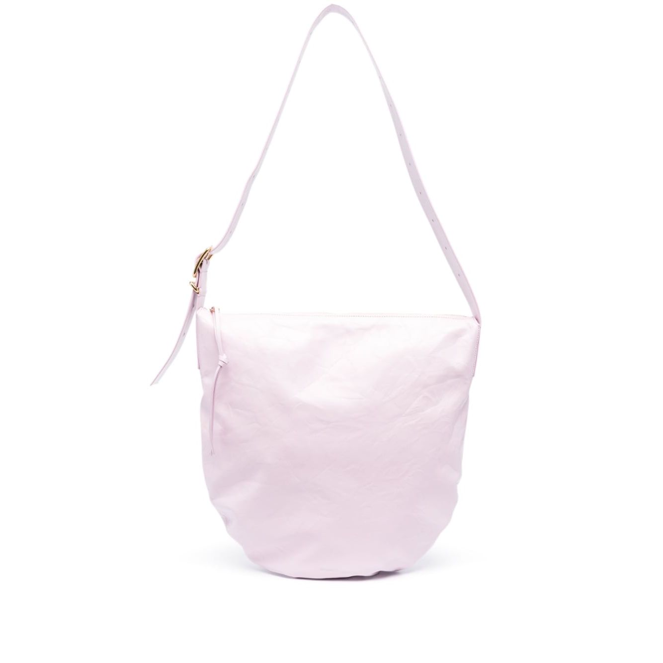 Jil Sander medium crinkled leather shoulder bag