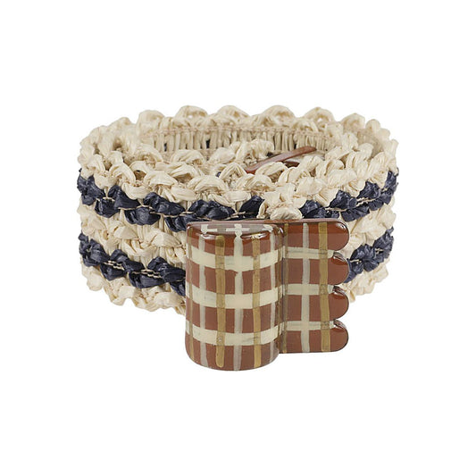 Exquisite J Belts Beige CN758ECRUBLU