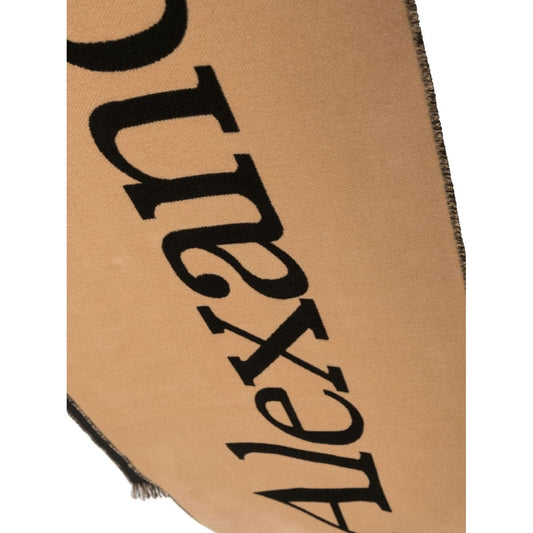 Alexander McQueen Logo cotton scarf 7090114105Q9760