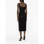 Alexander McQueen zip-embellished Midi Dress 757633QJAAC1000