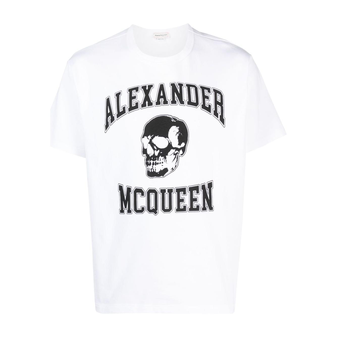 Alexander Mcqueen logo print cotton T-shirt 759442QVZ290910-AI23