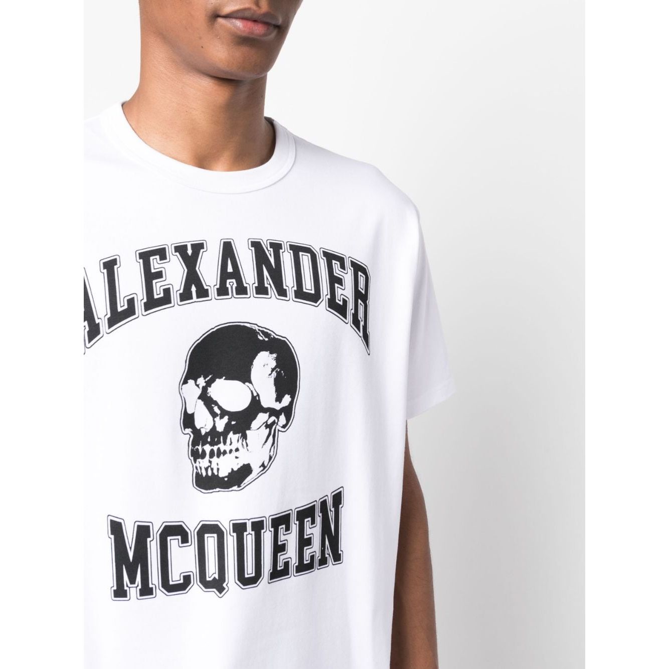 Alexander Mcqueen logo print cotton T-shirt 759442QVZ290910-AI23