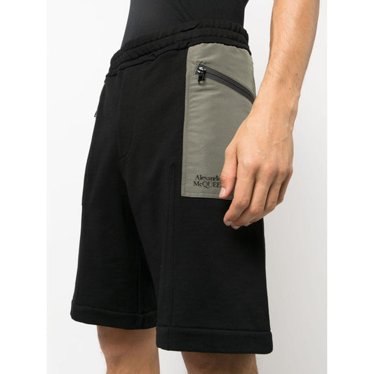 Alexander McQueen two-tone Elasticated Track Shorts 754555QVX431000