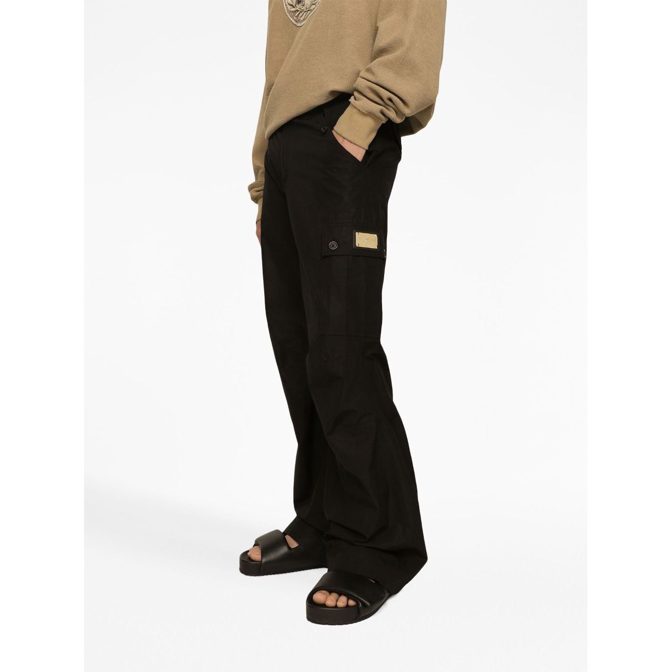 Dolce & Gabbana Cargo With Logo Plaque