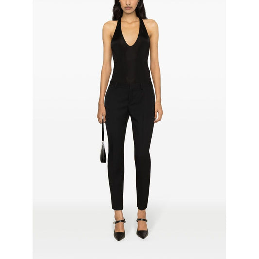 Saint Laurent plunging satin tank top 770861Y7F981000