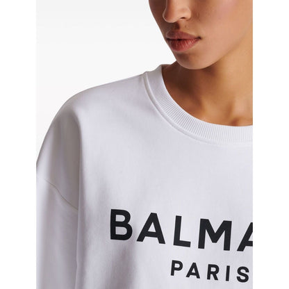 Balmain Logo-print cotton sweatshirt