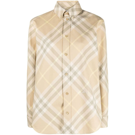 Burberry check motif shirt