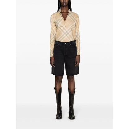 Burberry check motif shirt