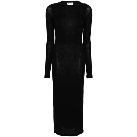 Saint Laurent Wool blend long pencil dress 775362Y37NW1000