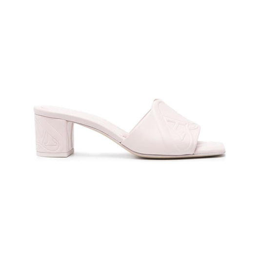 Alexander McQueen 60mm Seal Motif Mules 780713WIEAE2940
