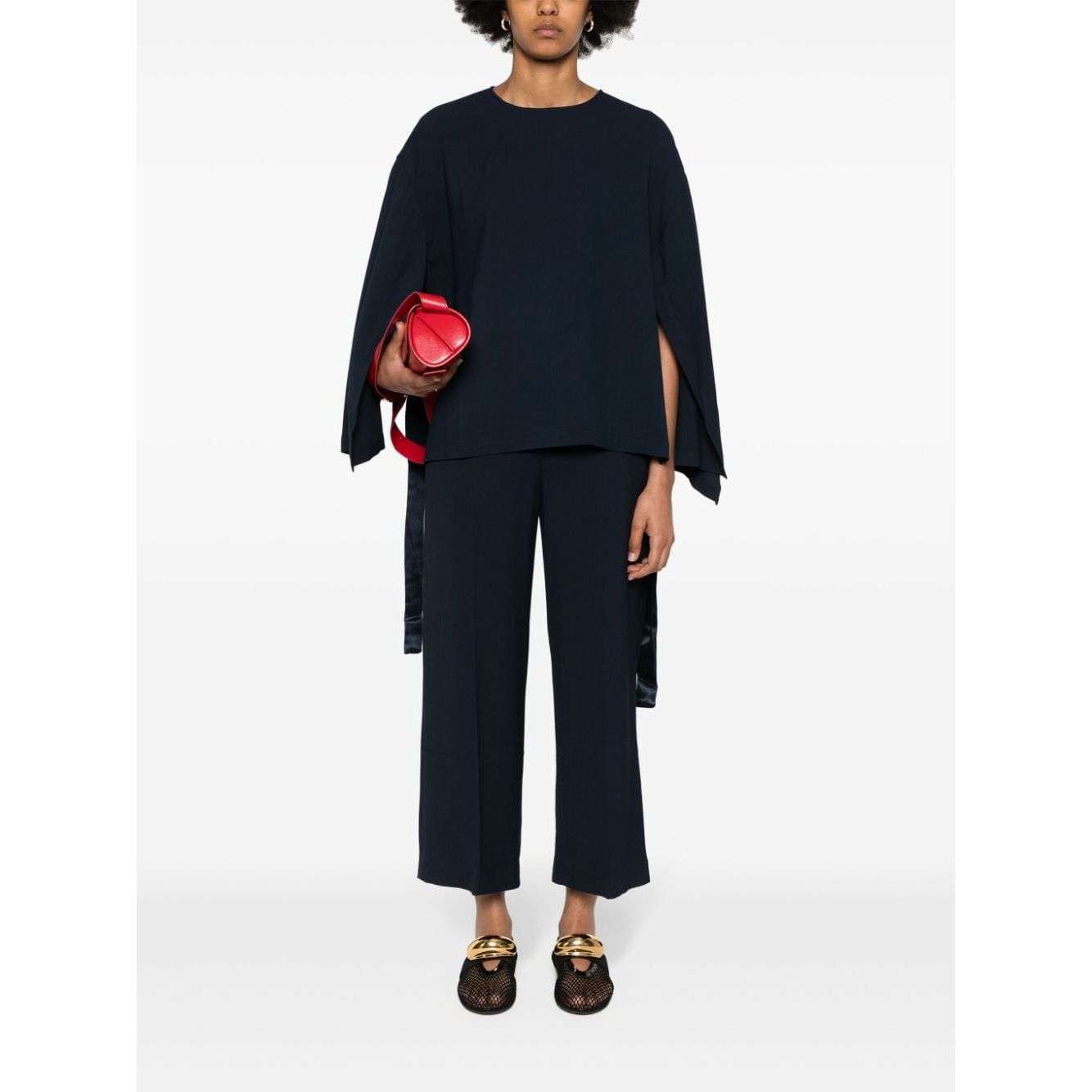 Erika Cavallini Semi-Couture Trousers Blue