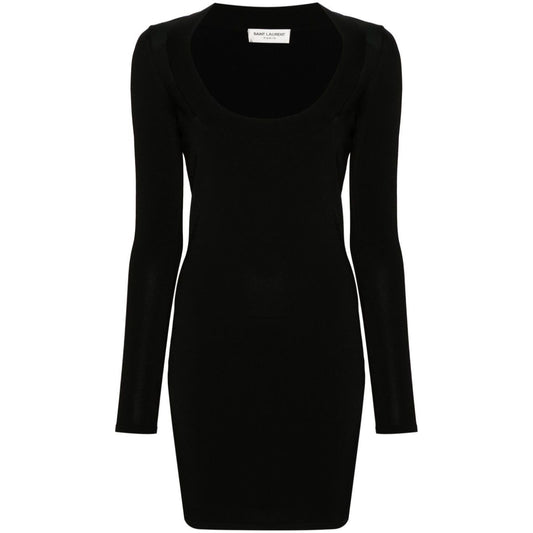 Saint Laurent Décolleté Mini Dress 782641Y76EO1000